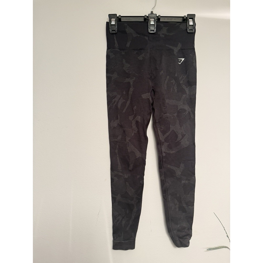 Gymshark Black‎ Camouflage Leggings Size Small